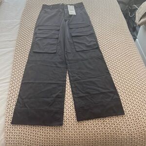 Zara silk cargo pants